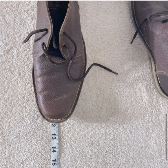 Ikon Brown Pebbled Leather High Top Chukka Style Boots 9 - Picture 10 of 12